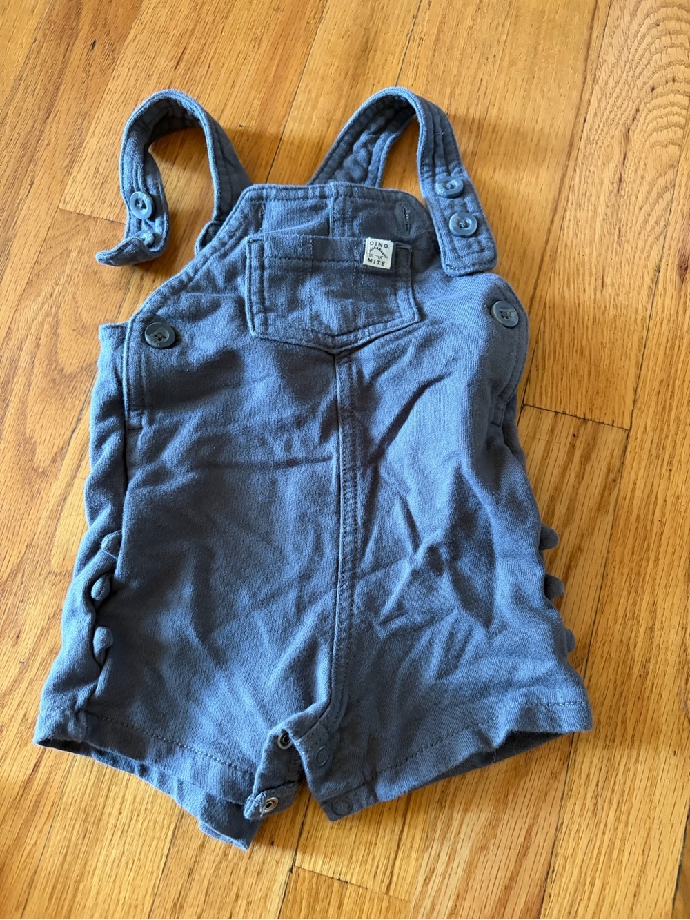 Carter's Navy Blue Short Overalls - Button Strap Romper